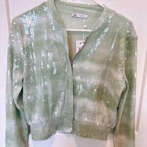 Nwt Zara women’s jacket with sequin small size